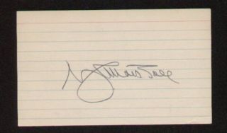 General George C Marshall Signed AUTOGRAPHED3X5 PSA