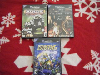 Gamecube Games (Star Fox Adventures, Resident Evil Zero, Zoids Battle