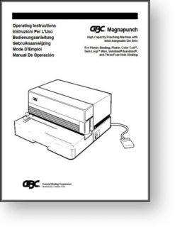 GBC Magnapunch Operators Parts Manual