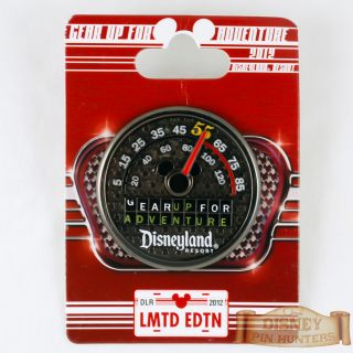 Disney DLR Gear Up for Adventure Speedometer Pin Le 500