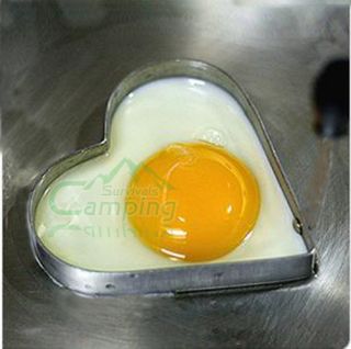 Heart Shaped Love Fried Egg Mold Mould Stainless Steel Pancake