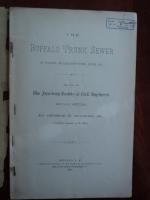 1884 Buffalo Trunk Sewer Construction Report with Folding Map New York