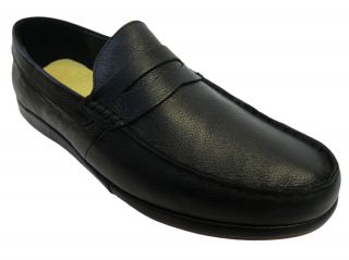 Generic Surplus Mens Gerry Beckley Leather M21GB03 Black Loafers Shoes