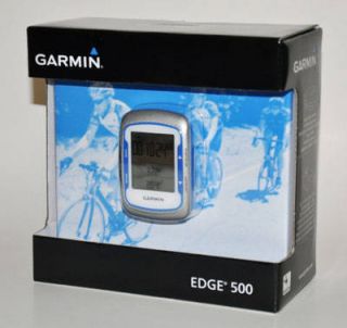 Brand New Garmin Edge 500 GPS Bundle Heart Rate Speed Cadence Blue