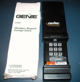 Genie Intellicode Wireless Keypad Garage Door Remote Model ACSDG