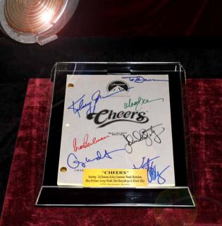 Cheers Screen Used Prop Sign COA Signed Script UACC Ticket Shirt More