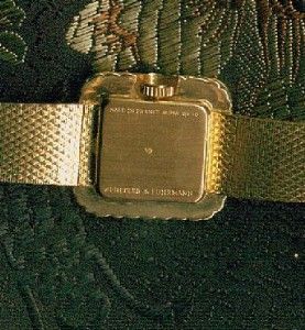 LADIES 14k GOLD VINTAGE SPRITZER & FUHRMANN WATCH