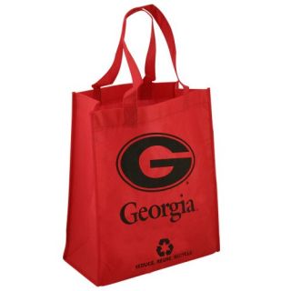 click an image to enlarge georgia bulldogs red reusable tote bag tote