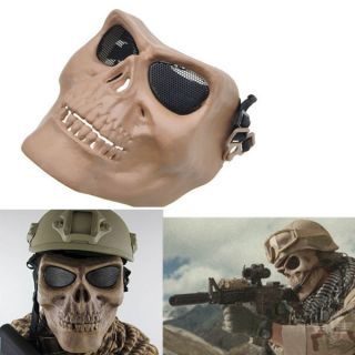 Death Skull Bone Airsoft Full Face Protect Mask For Airsoft Hunting