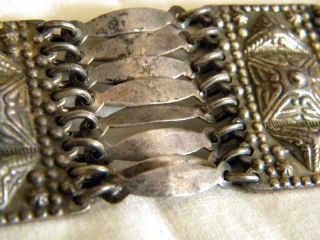 Vintage Large Mexican Taxco Gerardo Lopez Sterling Silver Bracelet