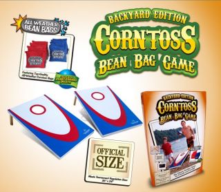 Backyard Edition Cornhole Corntoss Bean Bag Game New