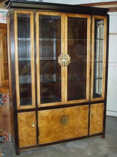 MID CENTURY HOLLYWOOD REGENCY JAMES MONT DISPLAY CABINET CHIN HUA
