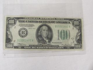 1934A One Hundred Dollar Bill, United States $100, Souriau