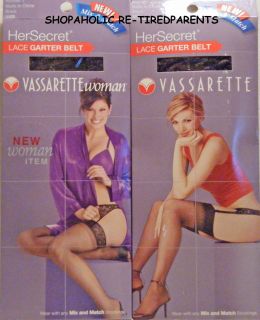 Vassarette Woman – Black Lace Garter Belt – $12