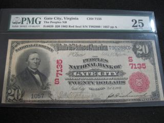 1902 Gate City National Bank Note PMG VF 25
