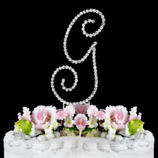 Letter G Renaissance Monogram Wedding Cake Topper