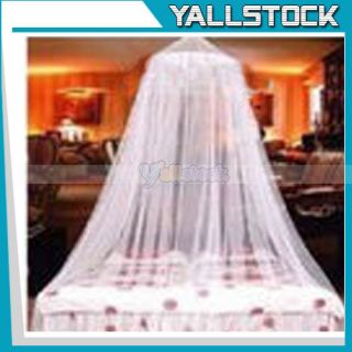 New White Elegant Netting Bed Canopy Mosquito Net