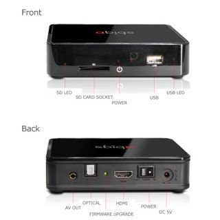  ABIGS T1 Full HD Mini Dolby DTS DivX Multimedia Player + 2.5 500GB
