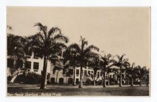 1925 Photo Postcard Balboa Prado Family Quarters Canal Zone Panama CZ
