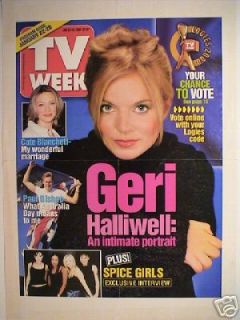Geri Halliwell oz TV Guide Magazine Poster Spice Girls