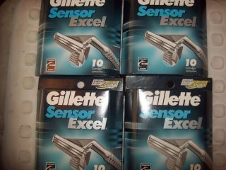 40 Gillette Sensor Excel Blades New