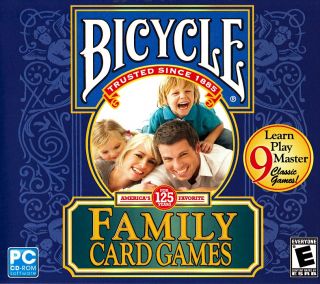 Bicycle Family Card Games PC 9 Games Brand New 705381209409