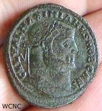 Galerius as Caesar Ad 305 311 Follis Alexandria Roman Genius Nice