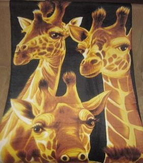 New Cute Giraffes Family Beach Bath Pool Towel Gift Giraffe Safari Zoo