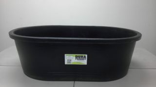 Heavy Duty 50 Gallon Plastic Oval Stock Tank Tub for Gardening