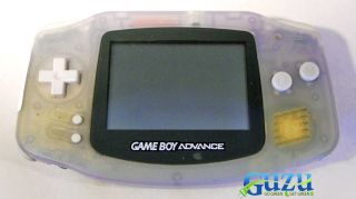 Nintendo Game Boy Advance Glacier Handheld System MISSING BACK   SHIPS