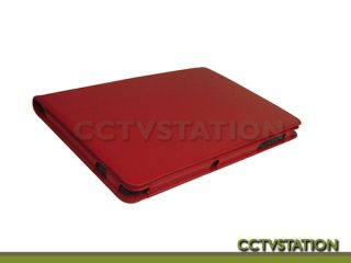 Red Leather Case Stand Screen Protector Stylus for Samsung Galaxy Tab