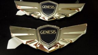 Hyundai Genesis V8 Sedan Wing Hood Trunk Emblem from MD USA 2 3 Day