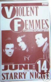 Violent Femmes Original 1988 Punk Flyer Concert Poster