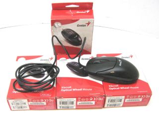 Lot of 4 Genius USB Xscroll Optical Wheel Mice Model GM 04003A