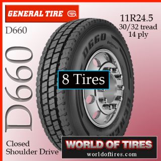 Tires General D660 11R24 5 Semi Truck Tire 11R24 5 11R245 Truck Tires