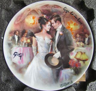 Limoges Porcelain Collector Plate Gigi in Love Movie Wall DECOR4