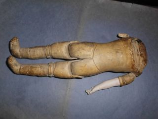 Antique German Leather Doll Body