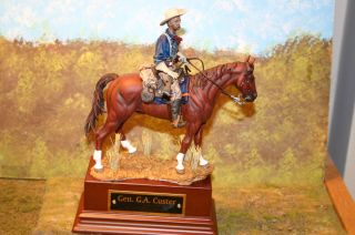 Andrea 90mm George A. Custer mounted hand painted