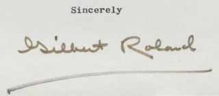 Gilbert Roland Heartwarming Vintage Original Signed Typed Letter TLS