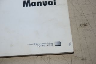 Genie Lift Parts Manual Manlift GS 2032 Part No. 46325 INV4318