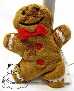 Gingerbread Man Magnet Cookie Ganz Stuffed Animal Plush Toy Ginger