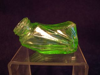 Green Depression Glass Tea Kettle Ink Bottle