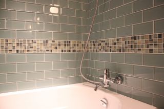 Nice Glass Mosaic Tiles Kitchen Backsplash Tub Surround