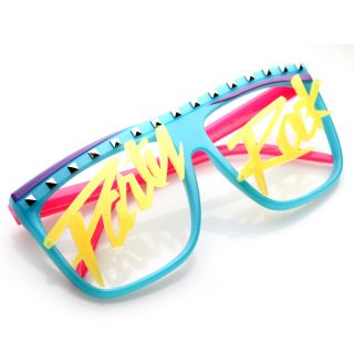  in The Dark LMFAO GID Neon Raver Retro Glasses Sunglasses 8471