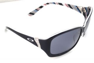 Oakley Womens Sunglasses Discreet Black Stripes w Grey 2012 01