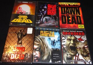 George A Romero 6 Zombie Horror Film Classics 6 DVD Disc Collection