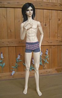 Lovely grey pink boxers for 62 80 cm BJD 