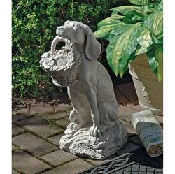 The Garden Dog Statue Figure Out Door Beauty Home Yard Decor Products