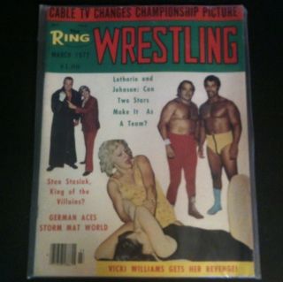  Magazine March 1977 Rocky Johnson Womens Girls WWE NWA