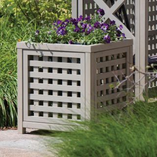 The stylish Lattice Planter from Yardistry is a flower box that is
